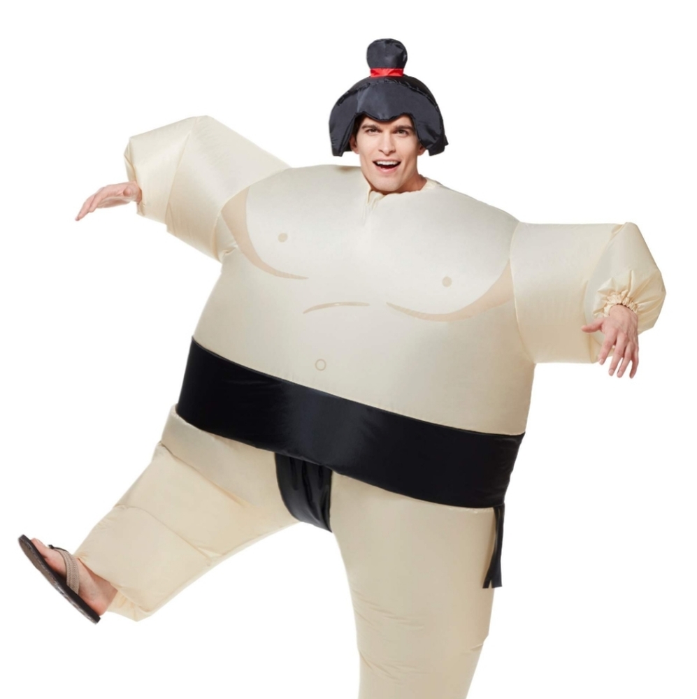New Spirit Halloween Inflatable Sumo Wrestler Costume Adult One Size